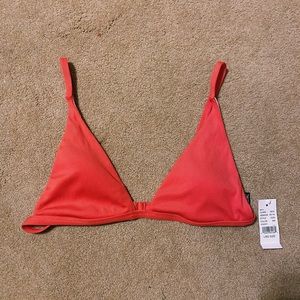 Pacsun x LA Hearts coral triangle bikini top